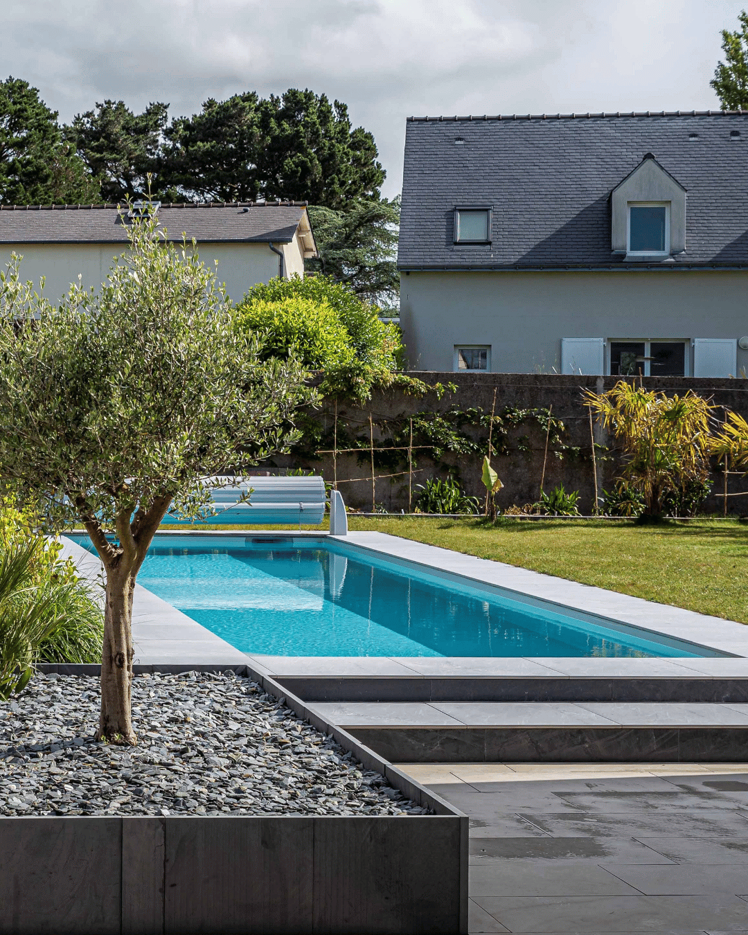Piscine coque haricot